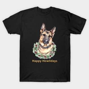 Happy Howlidays German Shepherd T-Shirt